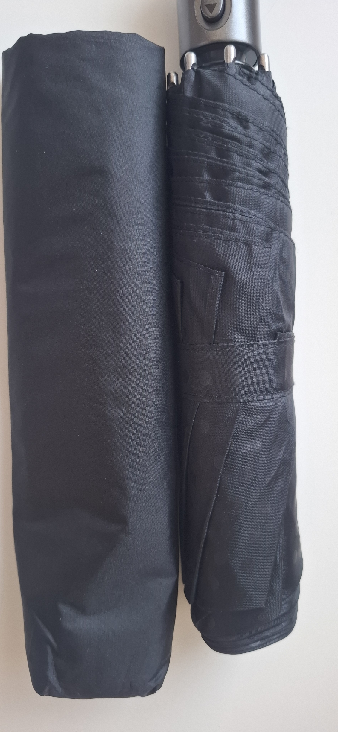 Knirps Taschenschirm Slim Duomatic - klein und leicht mit Auf-Zu Automatik - mat spot - 2. Wahl
