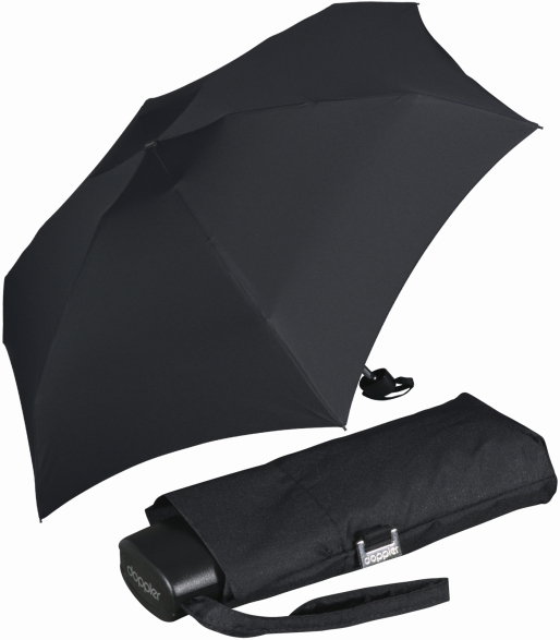 Doppler Regenschirm Damen Mini Taschenschirm Handy - black