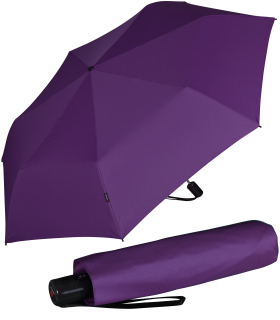 Knirps Taschenschirm Slim Duomatic Auf-Zu-Automatik - violet