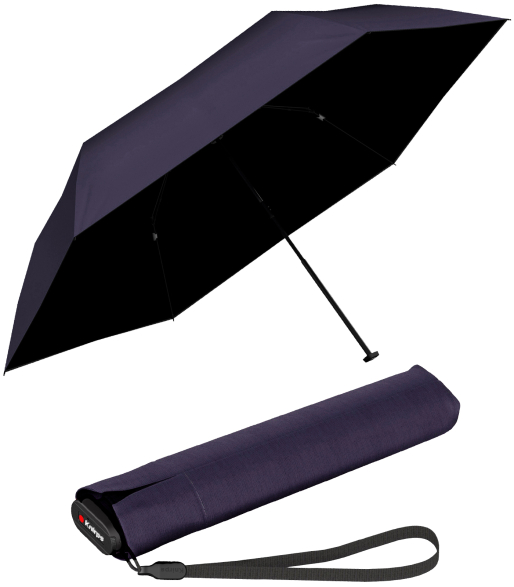 Knirps Taschenschirm US.050 Ultra Light Slim Manual mit UV- und Hitzeschutz - plum
