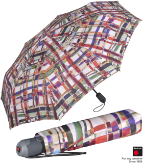 Knirps Damen Taschenschirm E.200 Duomatic - Ribbon