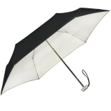 Doppler Damen Taschenschirm Carbonsteel Mini Slim mit UV- und Hitzeschutz - black-ivory