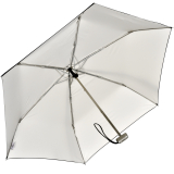 Doppler Damen Taschenschirm Carbonsteel Mini Slim mit UV- und Hitzeschutz - black-ivory