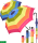 Benetton Regenschirm Rainbow Text