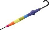 Benetton Regenschirm Rainbow Text - Stockschirm Automatik - blue