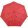 Knirps Mini Taschenschirm Slim Duomatic im Neopren-Case gepunktet - Polka Dots rot - 2. Wahl