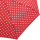 Knirps Mini Taschenschirm Slim Duomatic im Neopren-Case gepunktet - Polka Dots rot - 2. Wahl