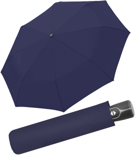 Doppler Fiber Magic-Mini Taschenschirm mit Auf-Zu-Automatik - navy
