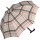 Doppler stabiler Stützschirm mit Fritzgriff Karo - beige - 82 cm