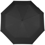 iX-brella first class "Black Edition" edler stabiler Taschenschirm mit Auf-Zu-Automatik - groß-stabil-sturmfest - schwarz mit schwarzem Griff