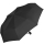 iX-brella first class "Black Edition" edler stabiler Taschenschirm mit Auf-Zu-Automatik - groß-stabil-sturmfest - schwarz mit schwarzem Griff