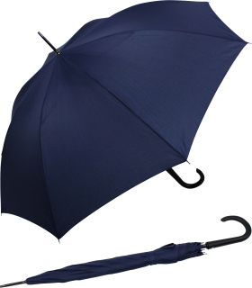 RS-Stockschirm exklusiv sturmsicher mit Automatik Fiberglas-Streben - navy - 2. Wahl