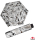 Doppler Mini Taschenschirm Havanna - Scribble white