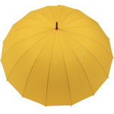 iX-brella leichter 16-teiliger Golf-Partnerschirm - XXL mit Softgriff einfarbig gelb  2. Wahl