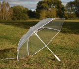 iX-brella XXL Brautschirm Hochzeitsschirm Automatik - All In White transparent - 2. Wahl