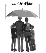 riesiger Golfschirm Concierge XXXL 178cm Durchmesser für mehrere Personen - 2. Wahl