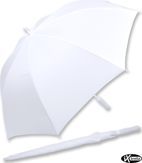 iX-brella weißer XXL Brautschirm Hochzeitsschirm Automatik - All In White - 2. Wahl