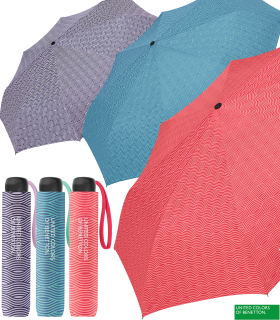 Benetton Taschenschirm Super Mini Wavy Stripes