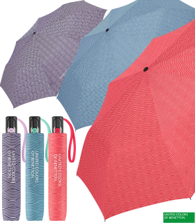Benetton Taschenschirm Mini Automatik Wavy Stripes