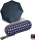 Knirps Supermini Regenschirm X1 Dots navy