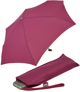Doppler Damen Taschenschirm Carbonsteel Mini Slim - berry - 2.Wahl