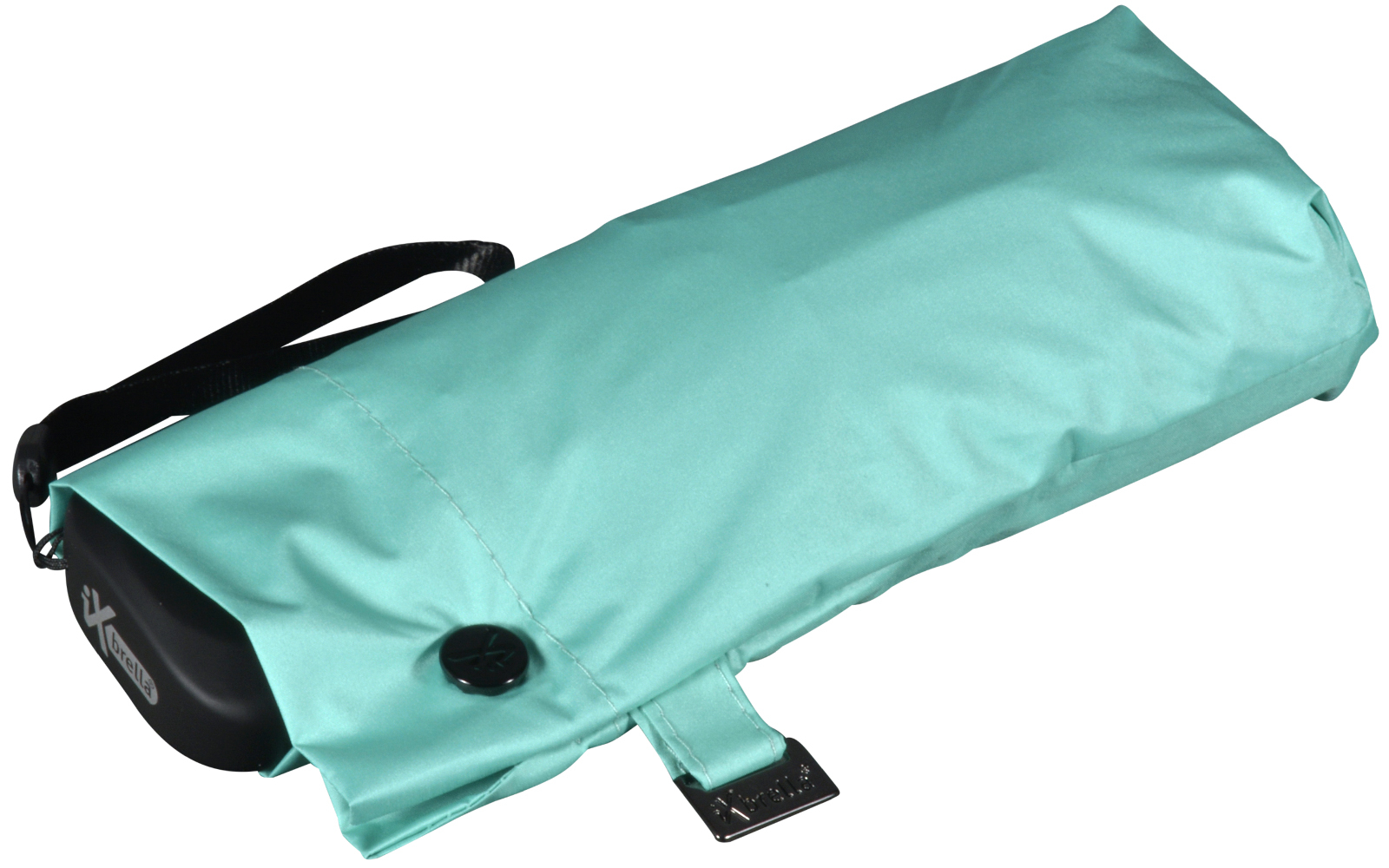 iX-brella Super Mini Sonnen-Regenschirm mit UV- und Hitzeschutz - silver coating - mint