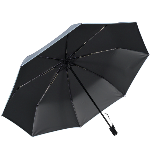 iX-brella Trekking XL Sonnen-Regenschirm mit UV- und Hitzeschutz - black coating - blue