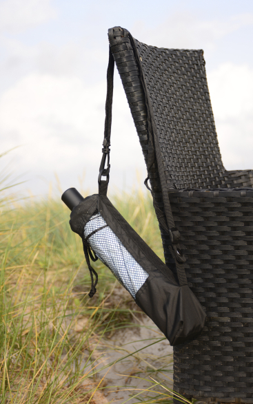 iX-brella Trekking XL Sonnen-Regenschirm mit UV- und Hitzeschutz - black coating - blue