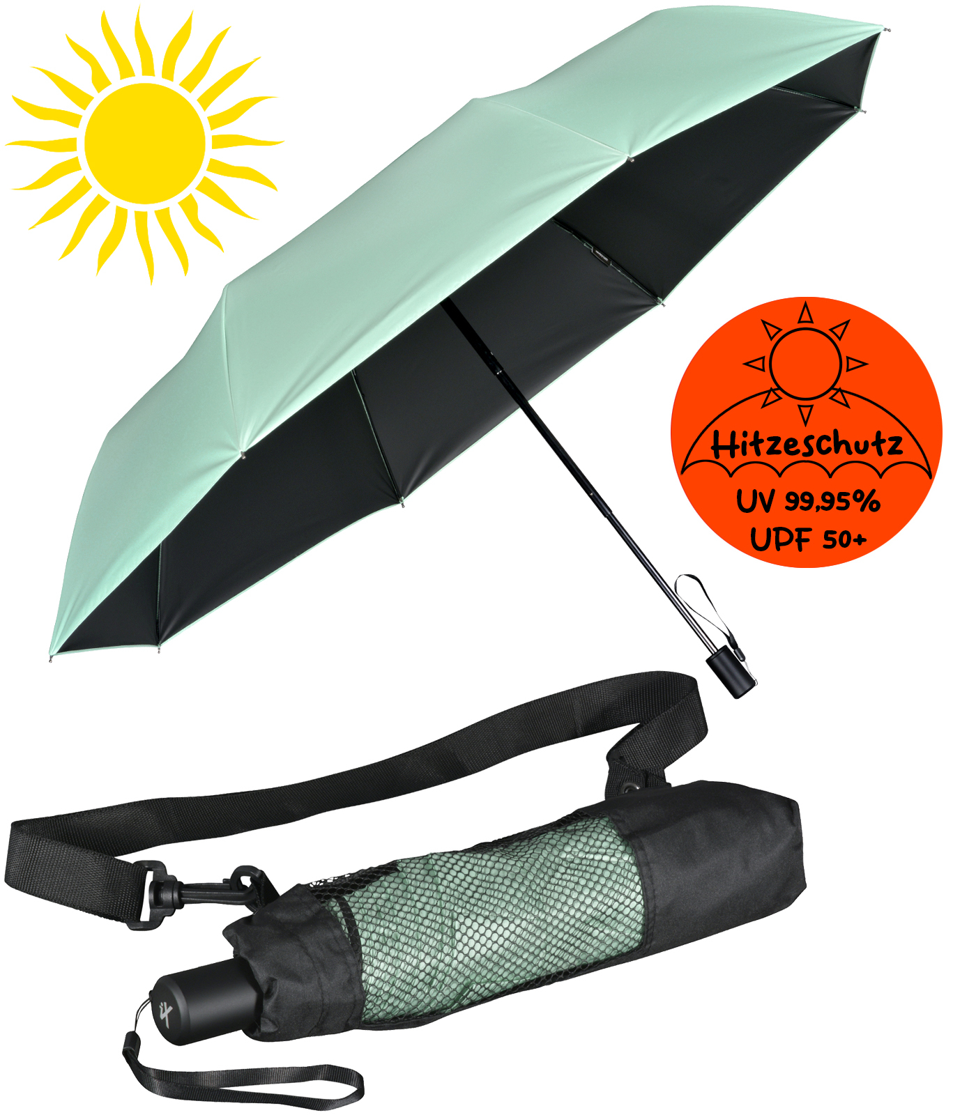 iX-brella Trekking XL Sonnen-Regenschirm mit UV- und...