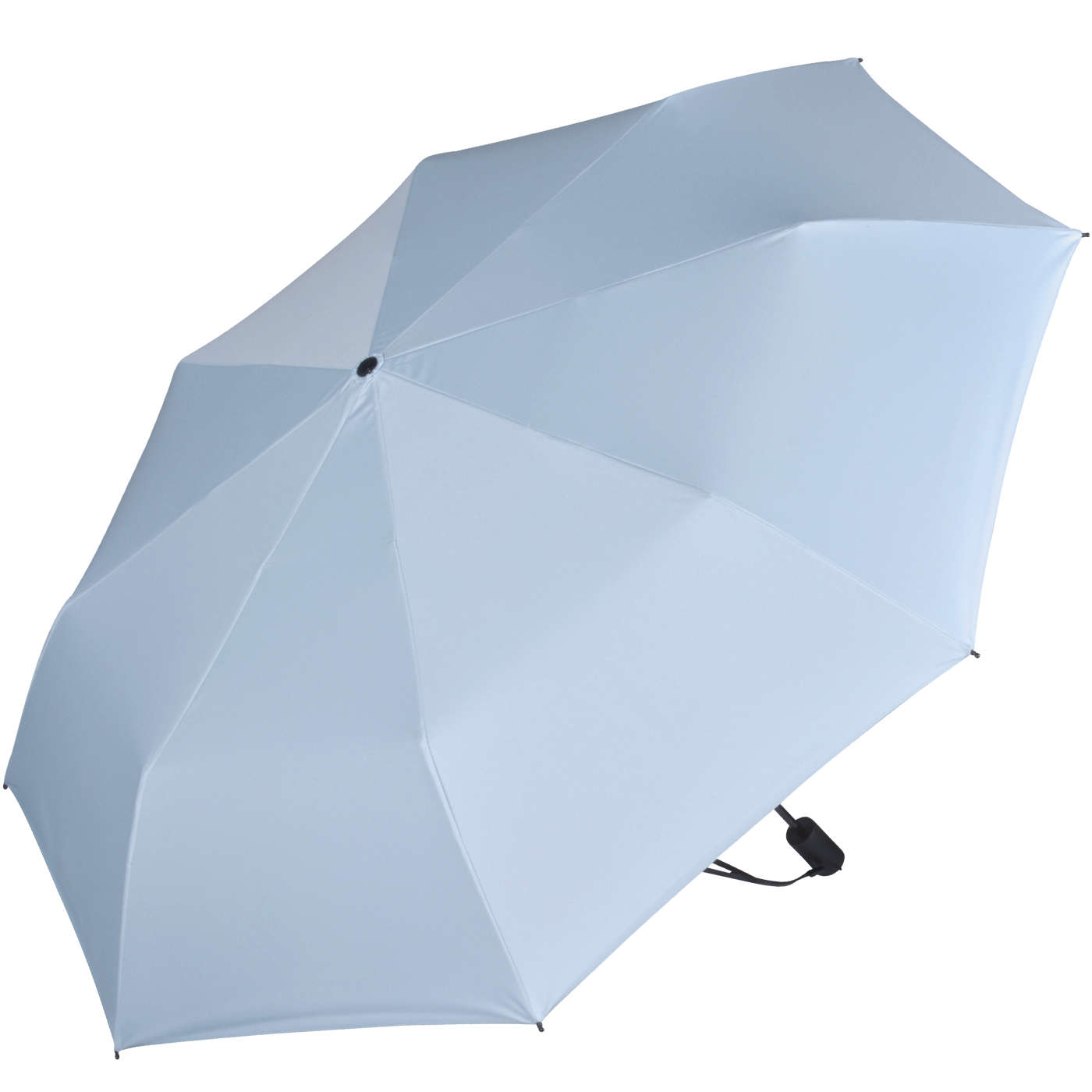 iX-brella City Trekking Sonnen-Regenschirm mit extra langem Stock mit UV- und Hitzeschutz - black coating - ice