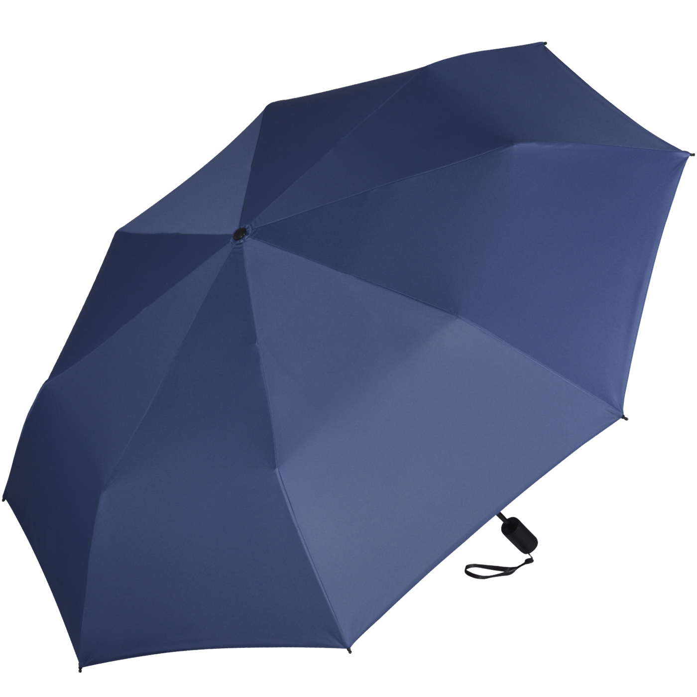 iX-brella City Trekking Sonnen-Regenschirm mit extra langem Stock mit UV- und Hitzeschutz - black coating - blue