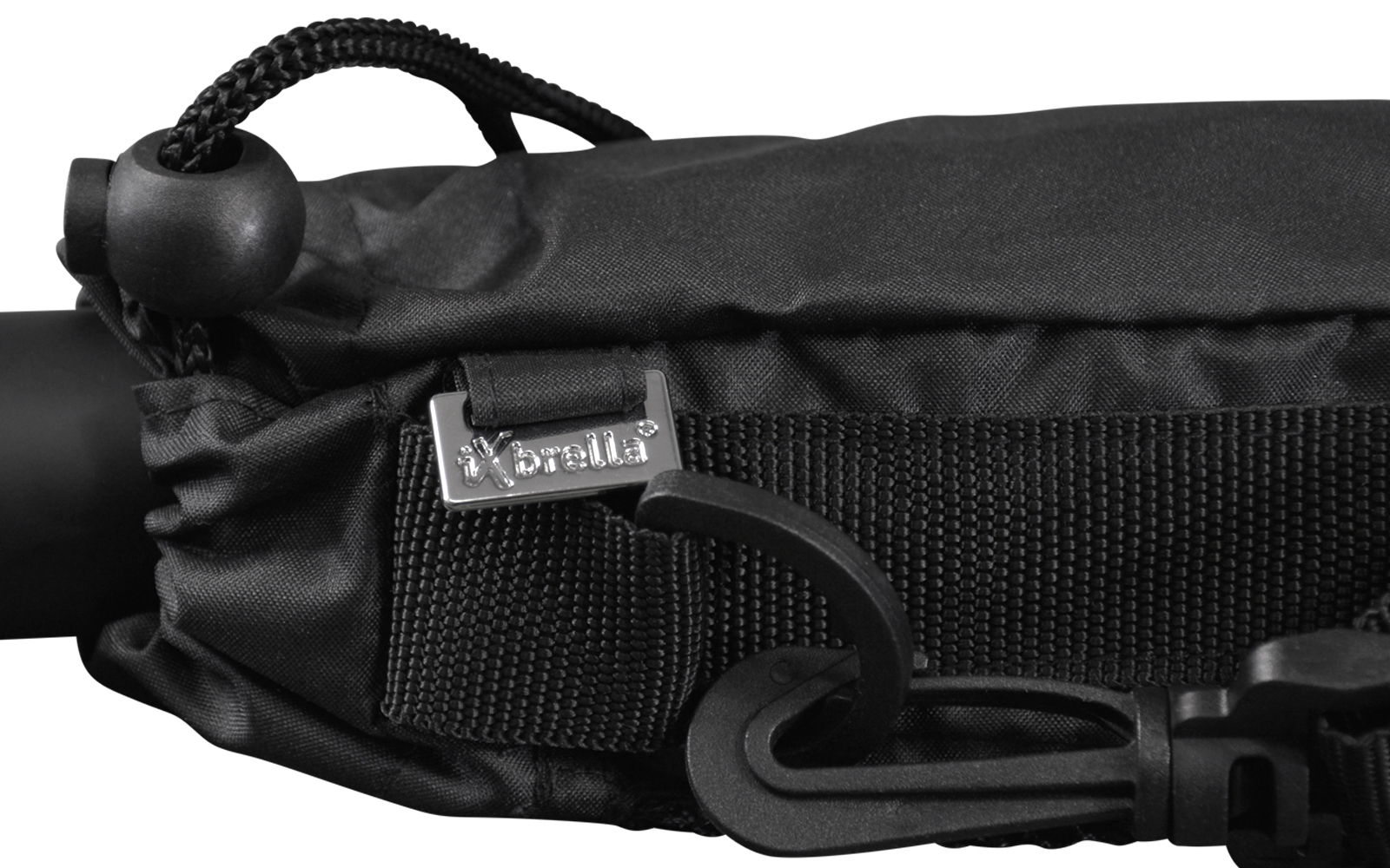 iX-brella City Trekking Sonnen-Regenschirm mit extra langem Stock mit UV- und Hitzeschutz - black coating - blue