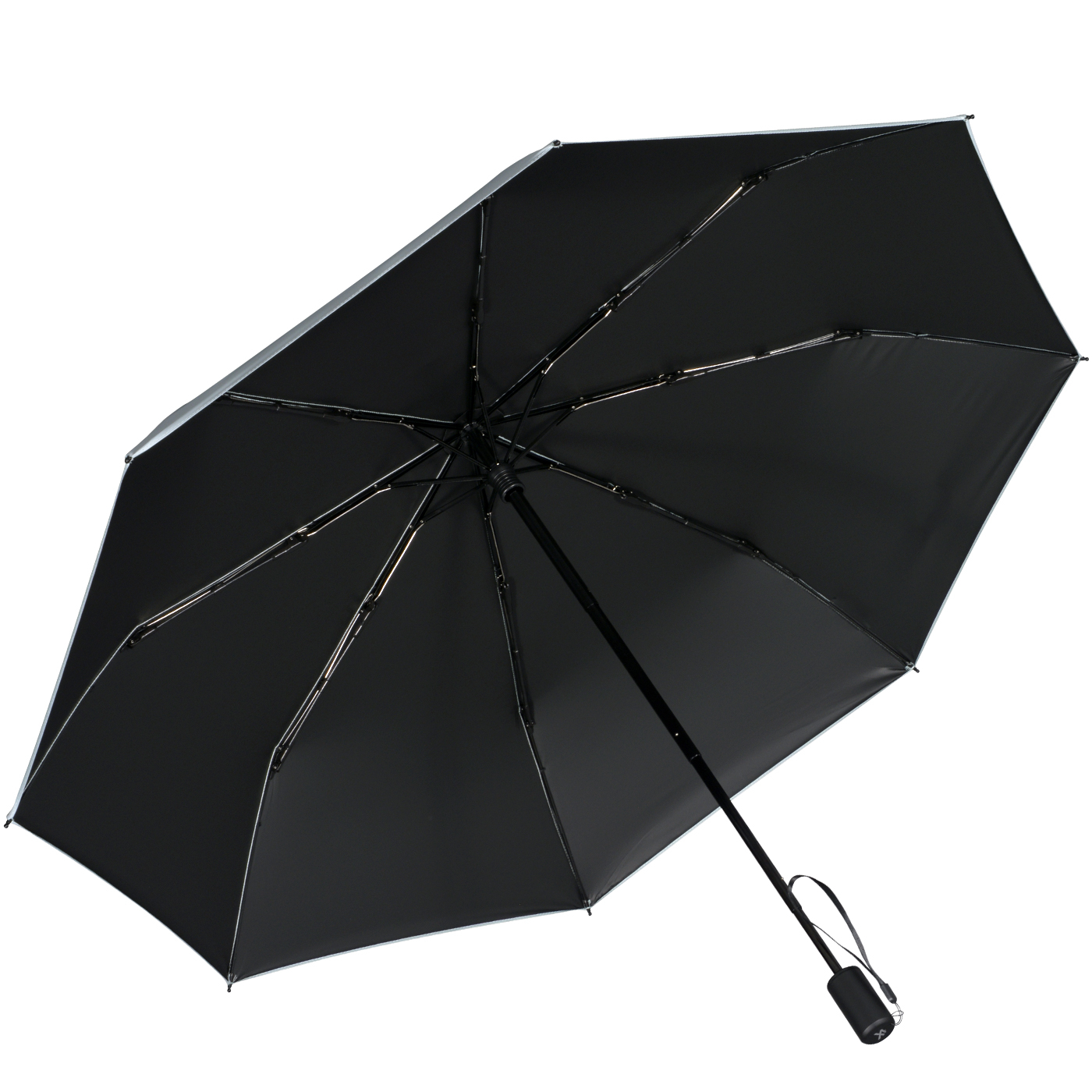 iX-brella City Trekking Sonnen-Regenschirm mit extra langem Stock mit UV- und Hitzeschutz - black coating - mint