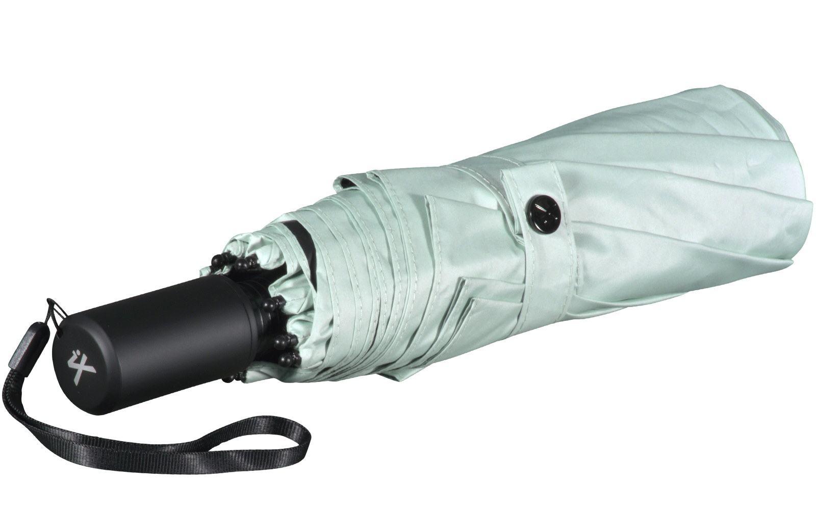 iX-brella City Trekking Sonnen-Regenschirm mit extra langem Stock mit UV- und Hitzeschutz - black coating - mint