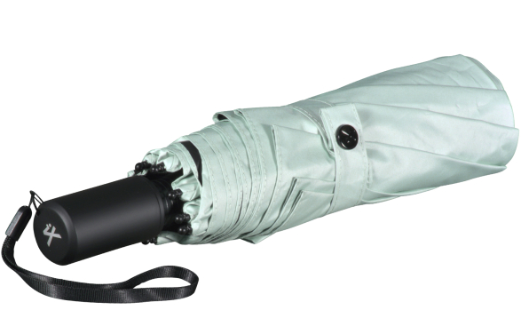 iX-brella City Trekking Sonnen-Regenschirm mit extra langem Stock mit UV- und Hitzeschutz - black coating - mint