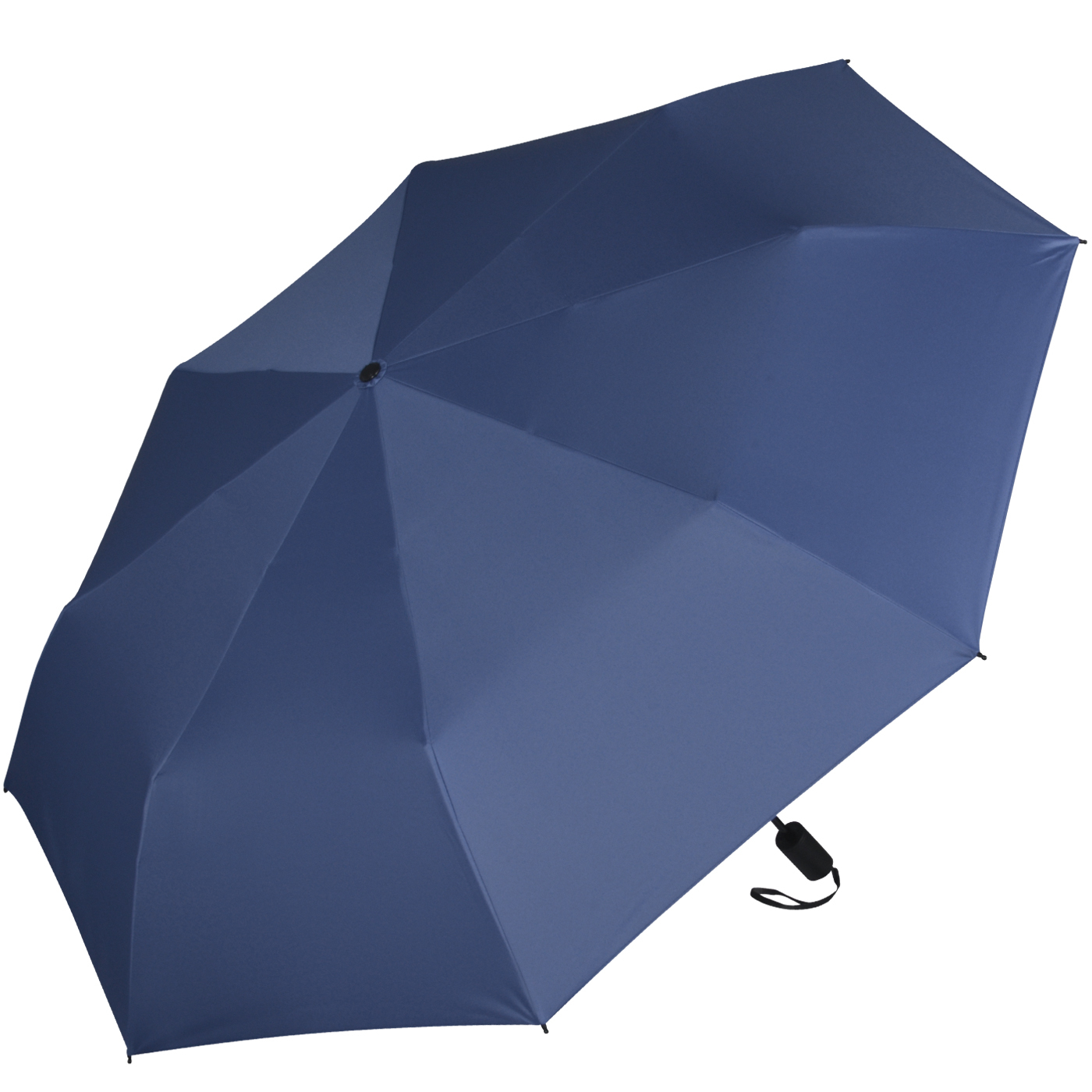 iX-brella City Trekking Sonnen-Regenschirm mit extra langem Stock mit UV- und Hitzeschutz - silver coating - blue