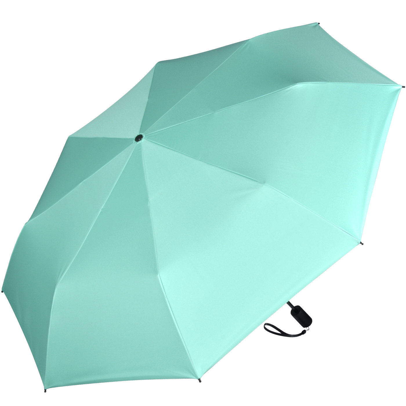 iX-brella City Trekking Sonnen-Regenschirm mit extra langem Stock mit UV- und Hitzeschutz - silver coating - mint