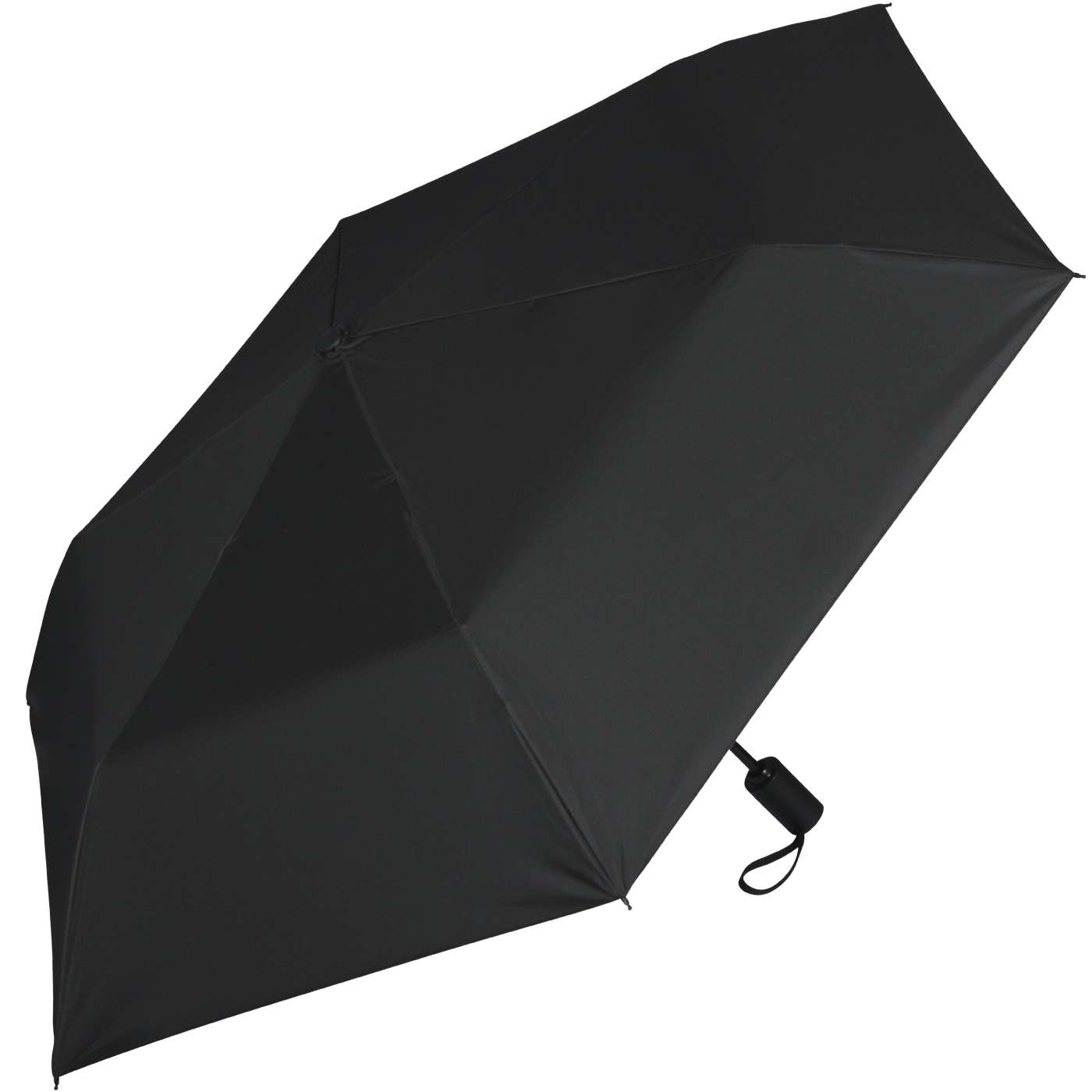 iX-brella Mini Sonnen-Regenschirm mit Auf-Zu-Automatik mit UV- und Hitzeschutz - silver coating - black