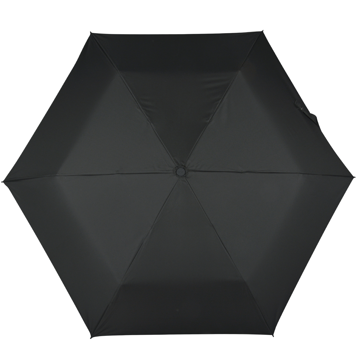 iX-brella Mini Sonnen-Regenschirm mit Auf-Zu-Automatik mit UV- und Hitzeschutz - silver coating - black