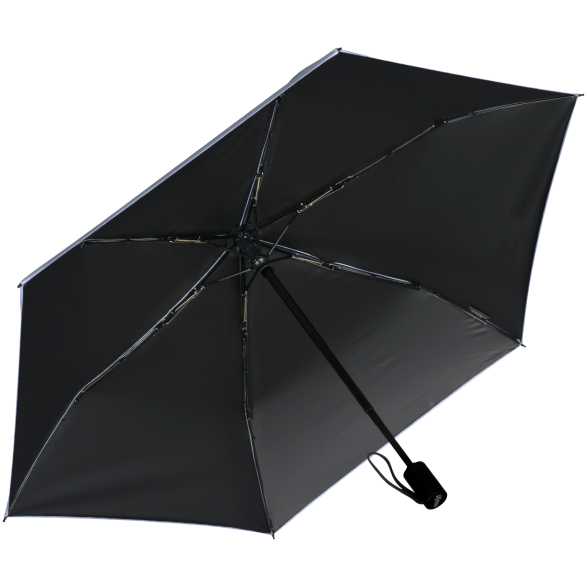 iX-brella Mini Sonnen-Regenschirm mit Auf-Zu-Automatik mit UV- und Hitzeschutz - black coating - ice