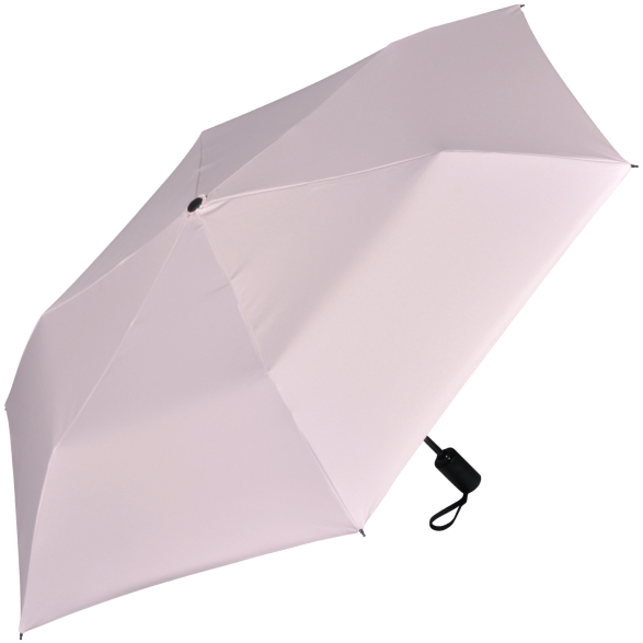 iX-brella Mini Sonnen-Regenschirm mit Auf-Zu-Automatik mit UV- und Hitzeschutz - black coating - rose