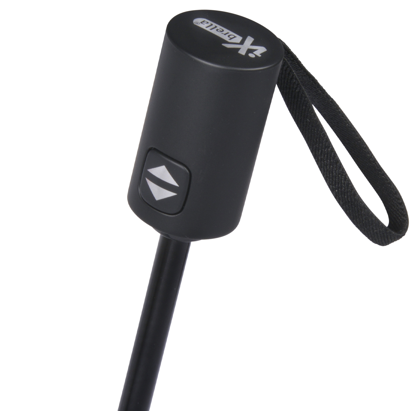 iX-brella Mini Sonnen-Regenschirm mit Auf-Zu-Automatik mit UV- und Hitzeschutz - black coating - white