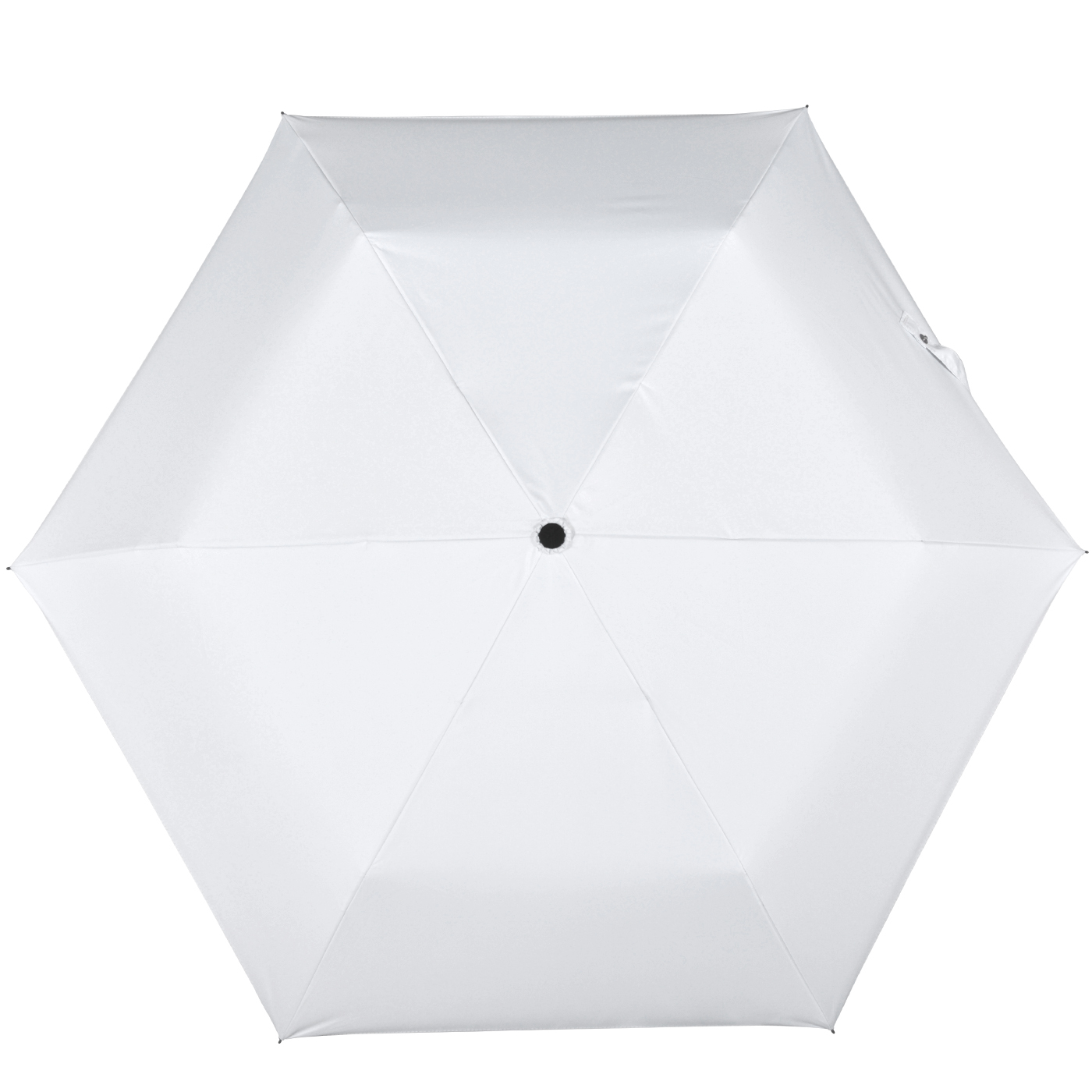 iX-brella Mini Sonnen-Regenschirm mit Auf-Zu-Automatik mit UV- und Hitzeschutz - black coating - white