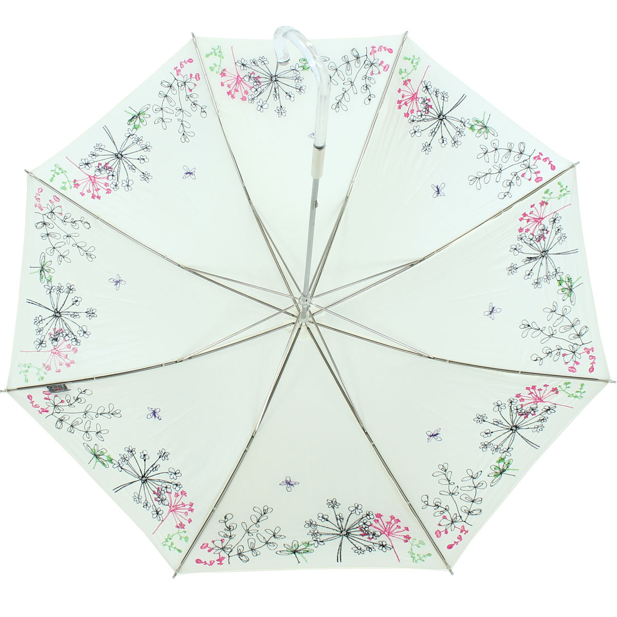 Sonnen und Regenschirm UV Schutz Lady Butterfly long cremeweiss 2. Wahl