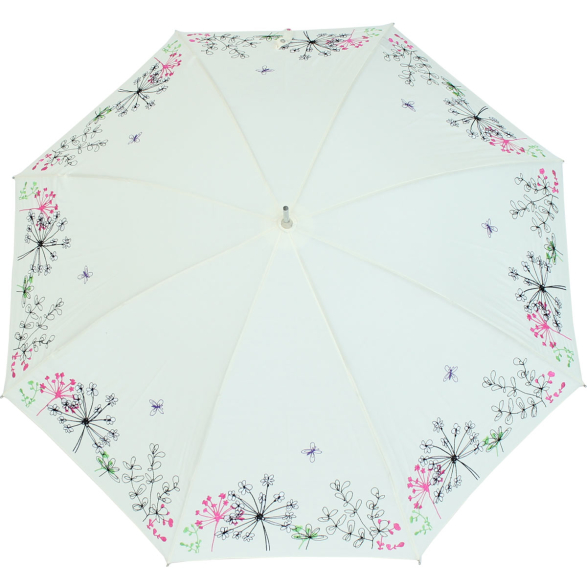 Sonnen und Regenschirm UV Schutz Lady Butterfly long cremeweiss 2. Wahl