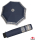 Doppler Mini Taschenschirm Havanna sturmfest leicht - Timeless Hahnentritt Navy