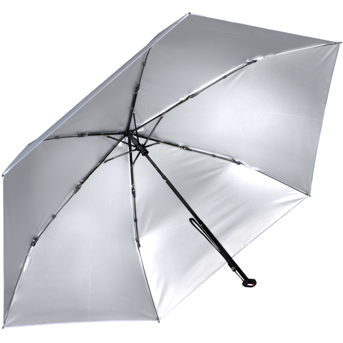 Knirps Taschenschirm US.050 Ultra Light Slim Manual mit UV- und Hitzeschutz Wave - Grey - Silver Heat Shield