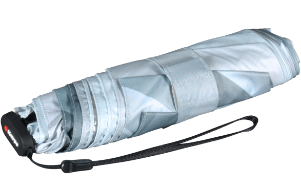Knirps Taschenschirm US.050 Ultra Light Slim Manual mit UV- und Hitzeschutz Wave - Grey - Silver Heat Shield