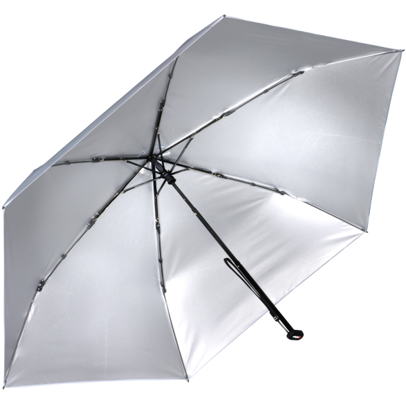 Knirps Taschenschirm US.050 Ultra Light Slim Manual mit UV- und Hitzeschutz Wave - Grey - Silver Heat Shield