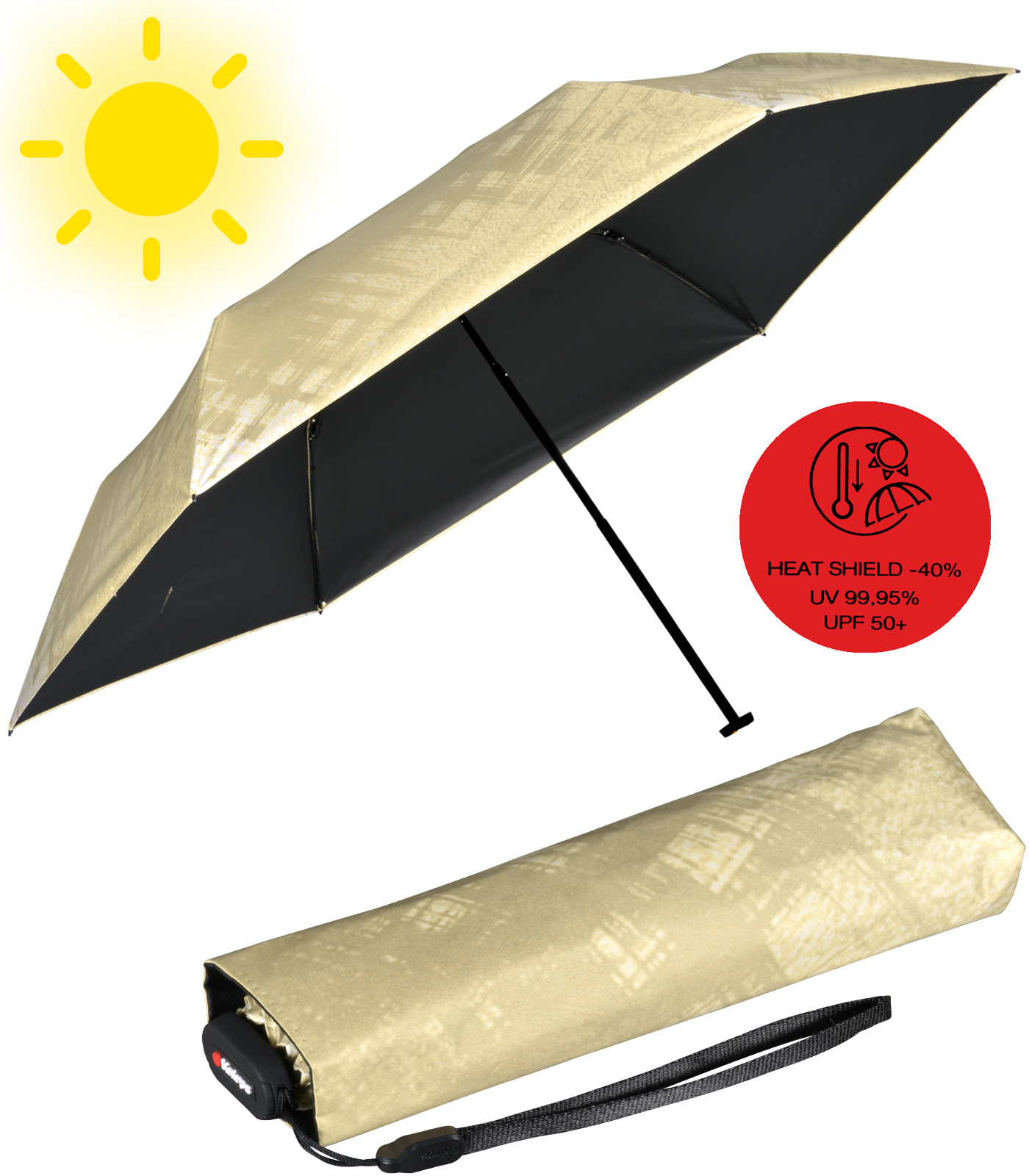 Knirps Taschenschirm US.050 Ultra Light Slim Manual mit...
